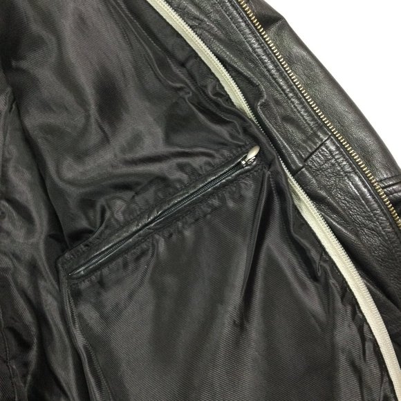 Harley Davidson Valley Motorcycle Jacket Black Leather Womens Size 1W 97166-13VW - Picture 7 of 12